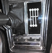 1968-1976 Chevrolet 6 Speed Shift Pattern For T56
