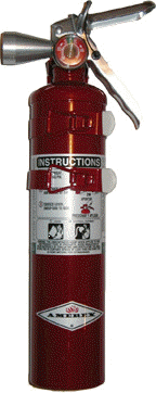 Red Halotron 1-Stored Pressure 2.5LBS Fire Extinguisher