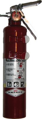 Red Halon 1211-Stored Pressure 2.5LBS Fire Extinguisher